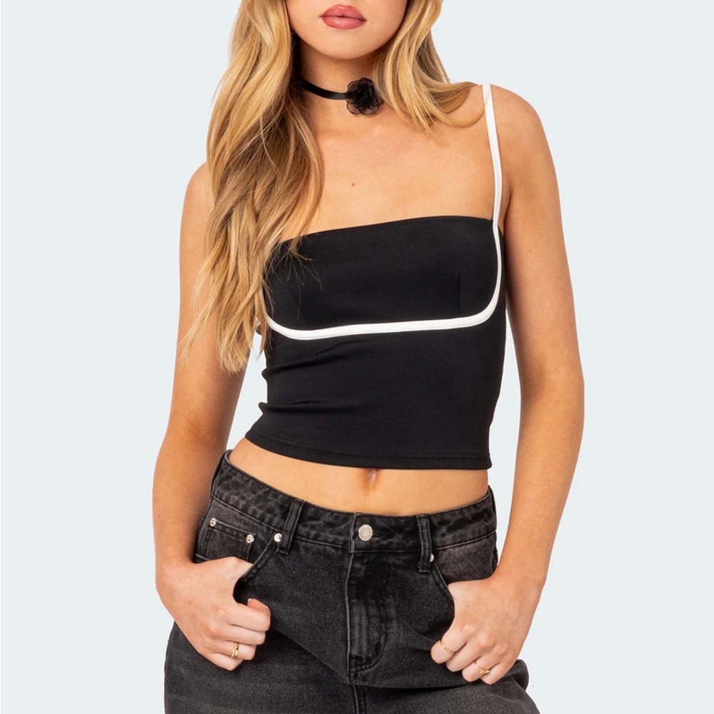 Black and White Women's Top